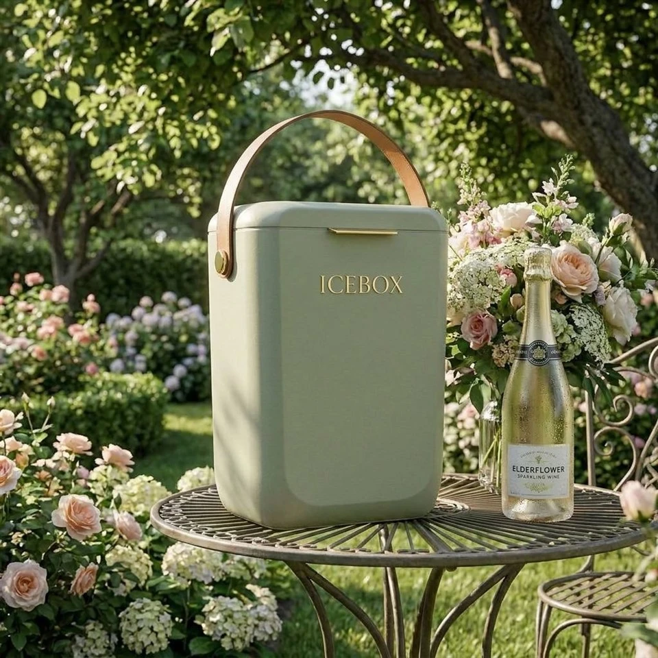 Premium 10L Insulated Ice Bucket & Wine Cooler With Vegan Leather Strap suppliers